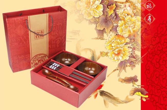 铁木碗 餐具套装详情页