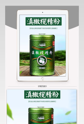 橄榄粉时尚简约风详情页psd模板