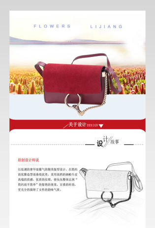 清新风春夏新品时尚百搭女士小挎包详情页