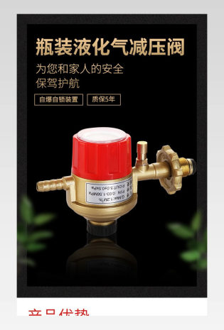经典简约时尚五金五金配件减压阀液化气减压阀详情