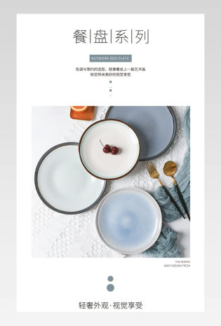 现代网红餐盘水果盘装饰盘盘子详情页