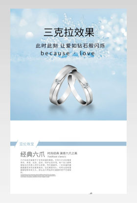 高端大气永恒经典钻石戒指详情页