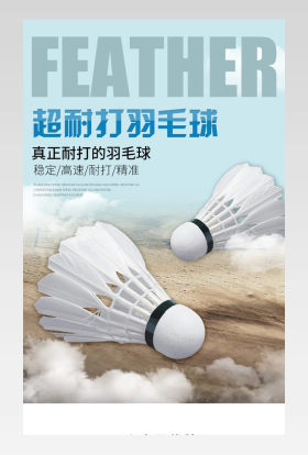 耐打羽毛球简约大气电商详情页设计