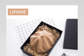 橙色简约现代礼品盒包装盒详情页
