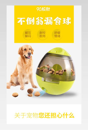 宠物用品狗狗漏食球电商详情页设计