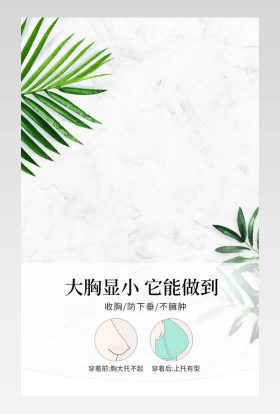 简约小清新女士内衣内裤文胸抹胸详情页