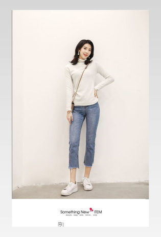 时尚简约风格春上新内增高女鞋详情页格式 
