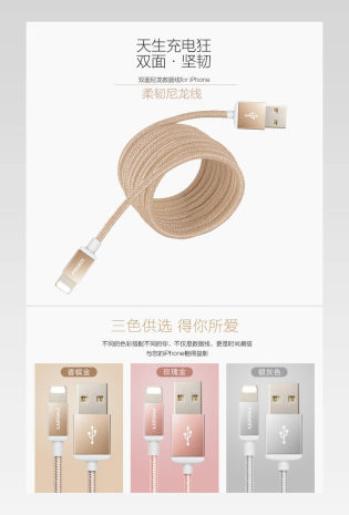 minidp转hdmi数据线详情页 