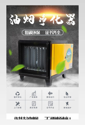 厨房排放油烟废气的处理装置详情页