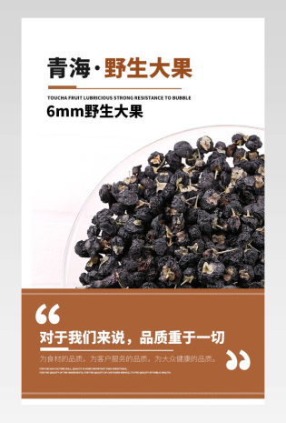 大气古典风黑枸杞保健品详情页产品描述页